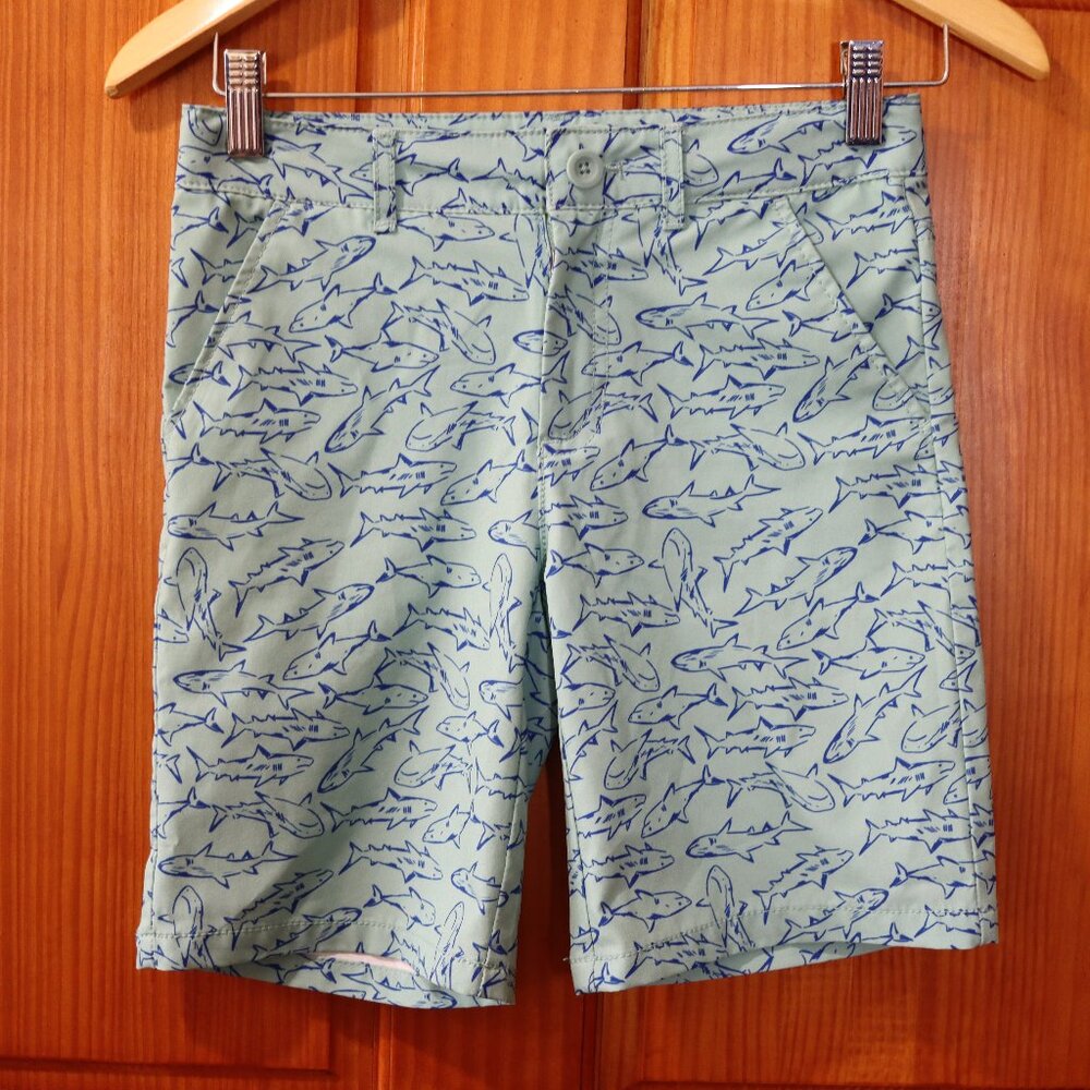 Cat & Jack Boys Shark Print Swim Trunk Shorts 10